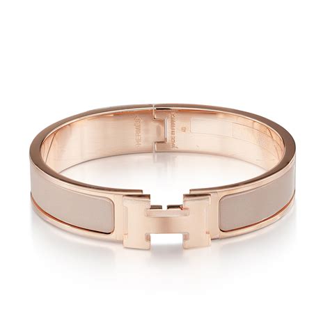 hermes clic bracelet rose gold